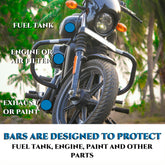 RETRO DEMAND 1.5-INCH Solid Crash Bars for Harley Davidson 1995-up Touring Crash Bar Update